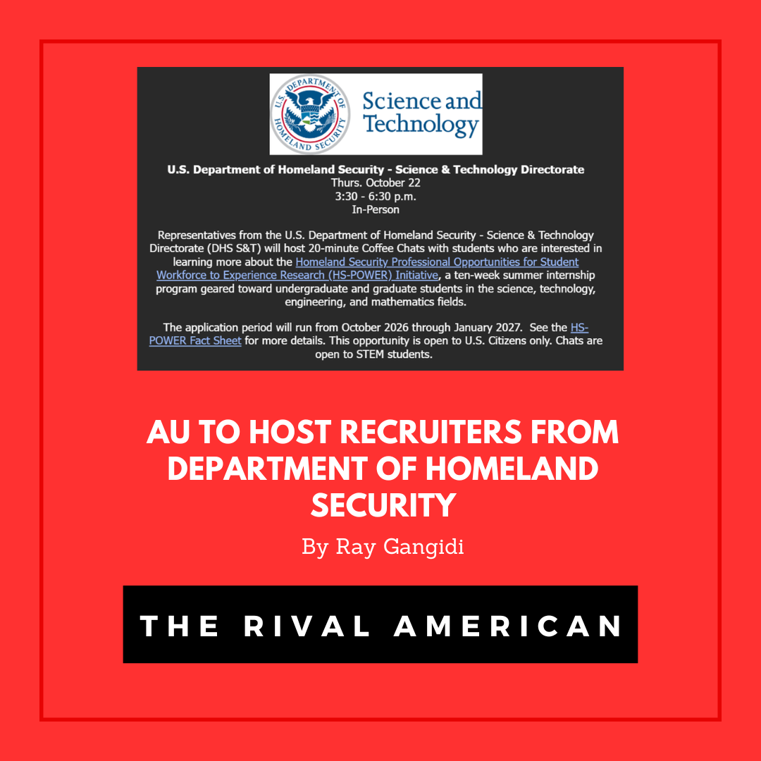 AU To Host Recruiters From Department of Homeland Security